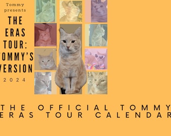 Eras Tour Tommy's Version 2024 Calendrier