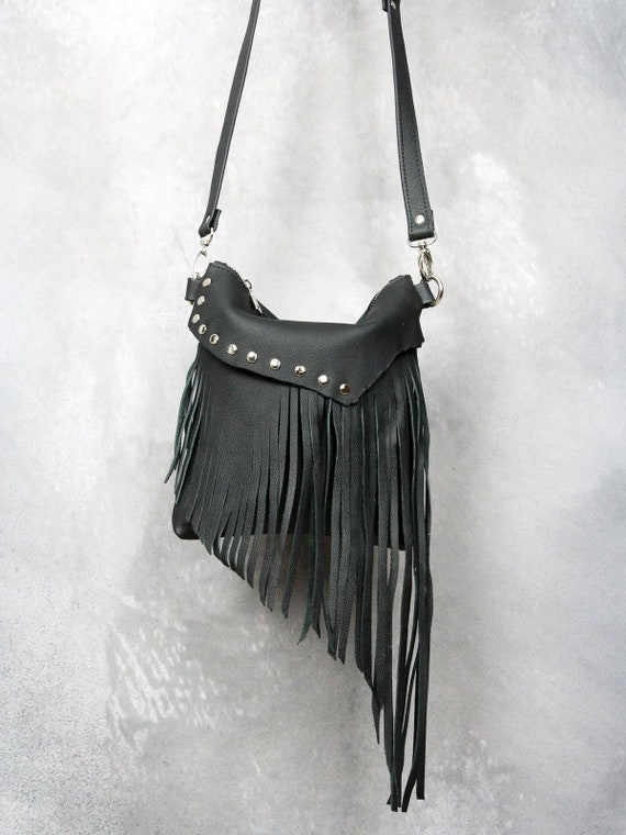Fringe Crossbody Purse for Women, Vintage Leather Western Boho Purse, Tassel  Small Handbag Shoulder Bag: Handbags: Amazon.com