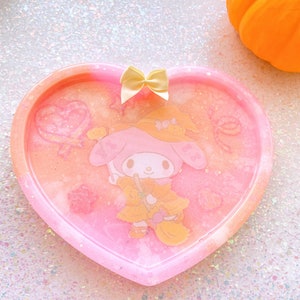 Halloween Melody Witch Jewelry Dish Coaster