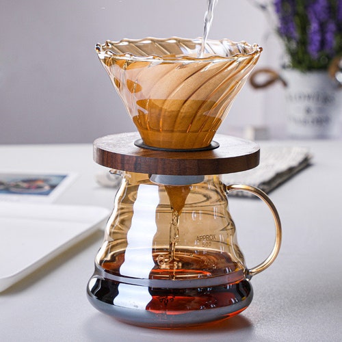 Glass Pour Over Coffee Brewer Set V60 