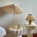Pleated Table Lamp, Vintage lamp, mid century table lamp, scandinavian table lamp, decorative table lamp, danish design 