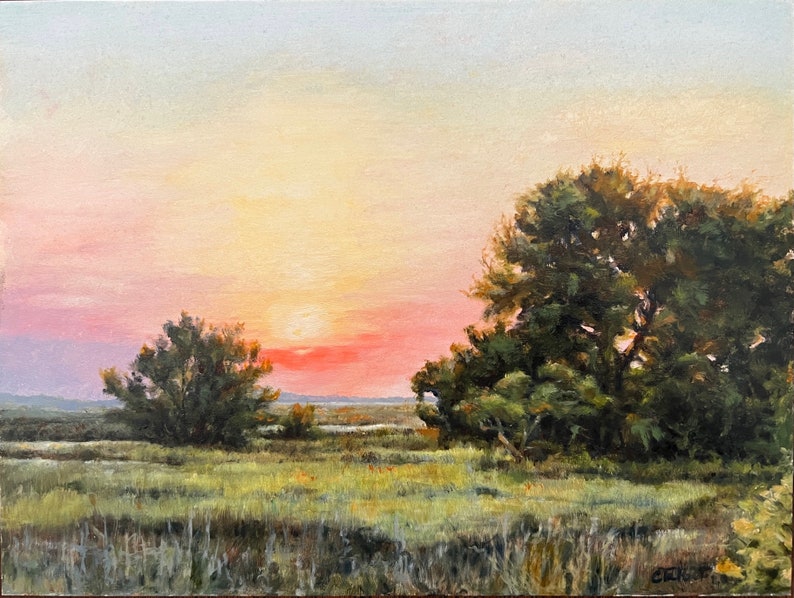 Unframed Original Impressionistic Oil Painting on Gesso Board Etsy