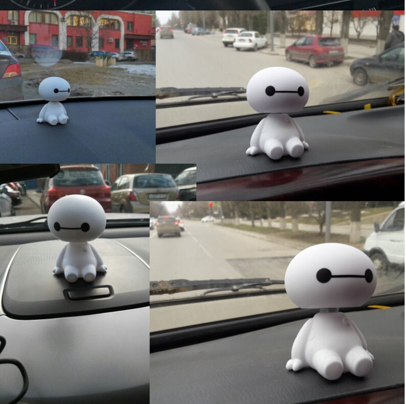 Baymax Robot Car Dashboard Bobble Head Etsy