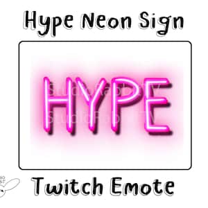 Hype Neon Sign - Emote