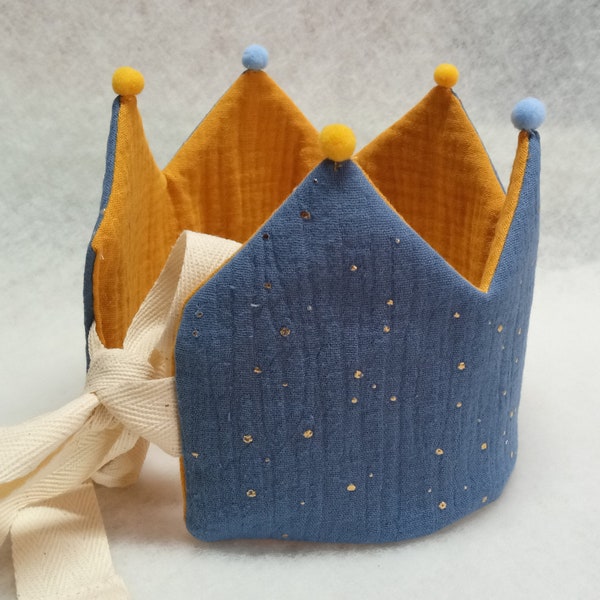 Birthday crown "Blue Velvet" with numbers