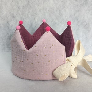 Birthday crown "Gold Princess" with numbers