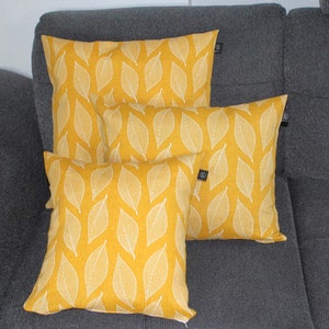 Pillowcase, 40x40, Yellow, Cotton Cover, Comfortable Pillowcase, 50x50, Modern Decorative Pillowcase, Living Room Decoration, Gift Idea