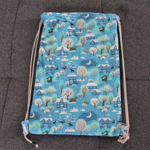 Kindergarten bag, boy & girl, blue, children's gym bag, spring, swimming bag, school, bag, daycare, wolf image 7