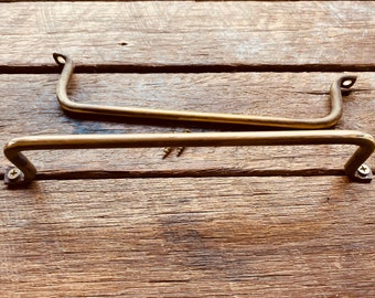 Handmade Brass Handles - 25cm - Large - Blacksmith Handles