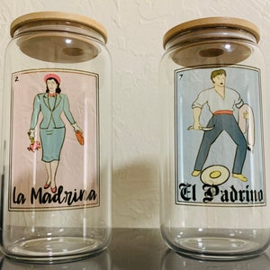 Lotería padrino vaso lata bautizo padrino propuesta madrina padrino