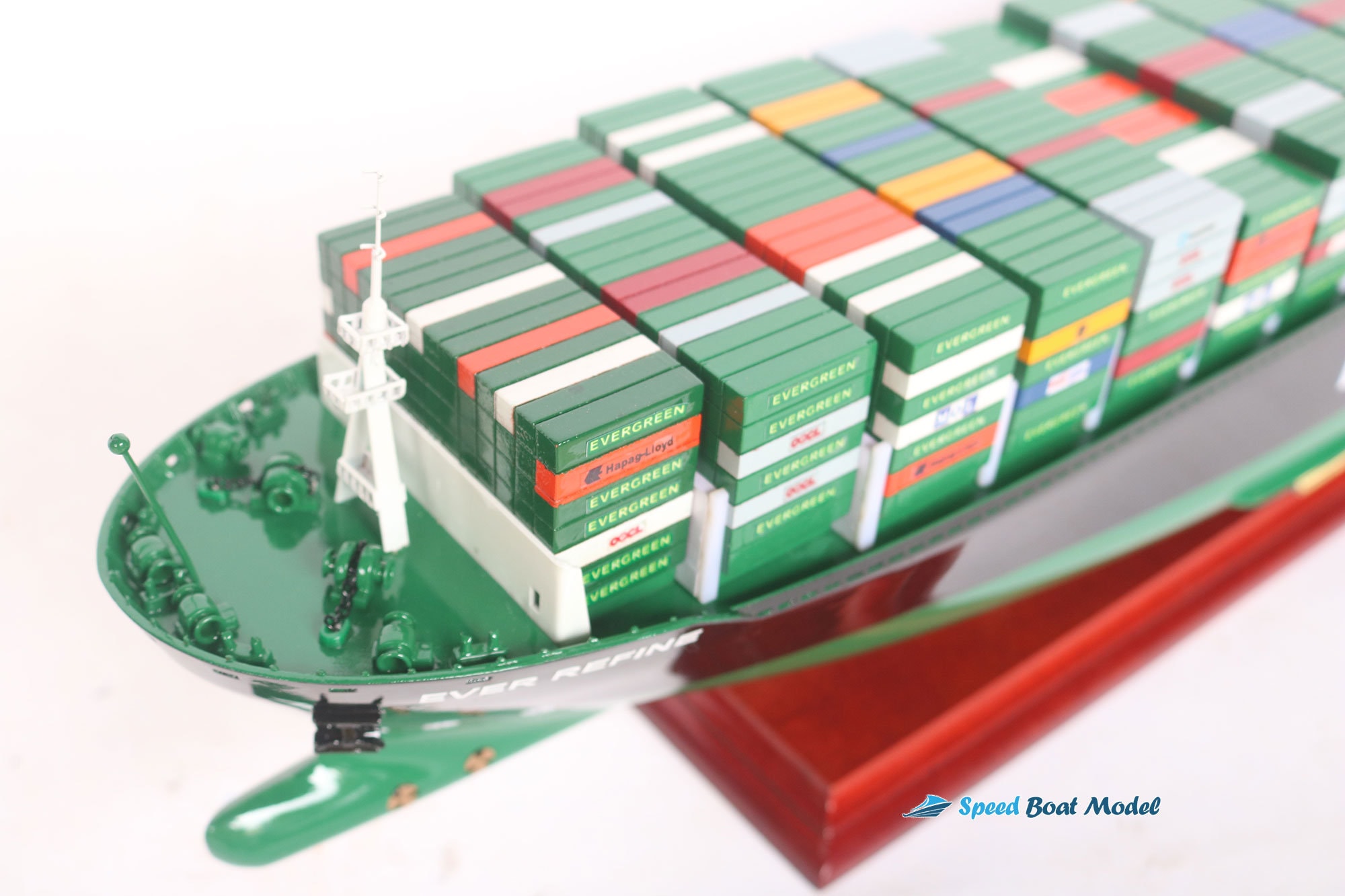 エバーグリーンコンテナ船模型：39.37インチホームデコレーション