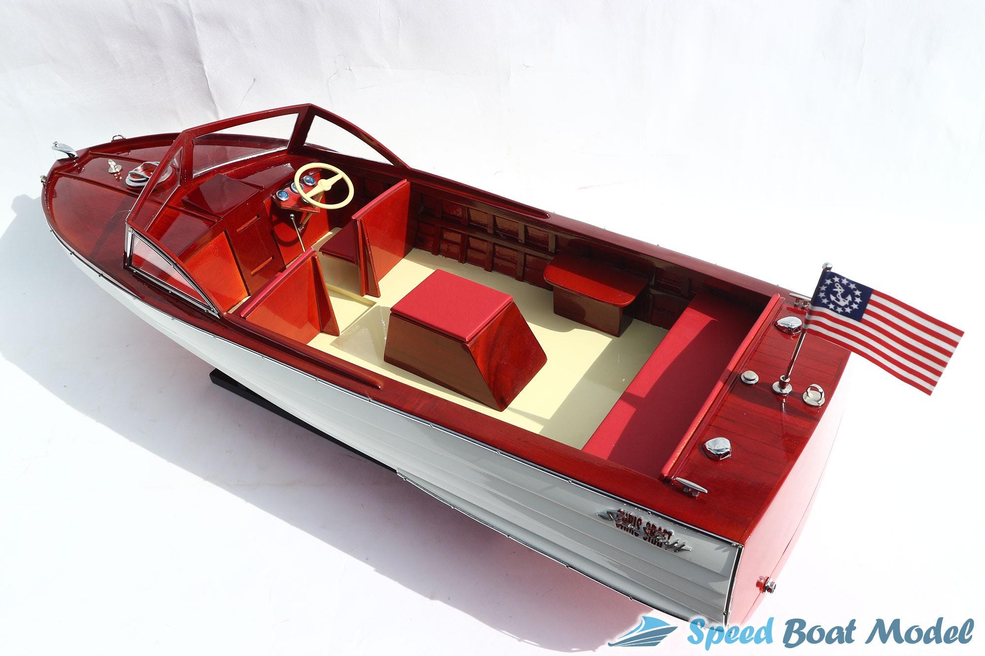 【A2】クリスクラフト 全長約83cm 模型 船 ボート 中古艇情報 クリスクラフト ビンテージ・マホガニー・ボート | 中古艇