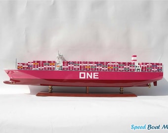 ONE Commercial Ship Model 39.8″ - ONE Container Ship Model -  Business Gift - - Holiday Decoration & Gift