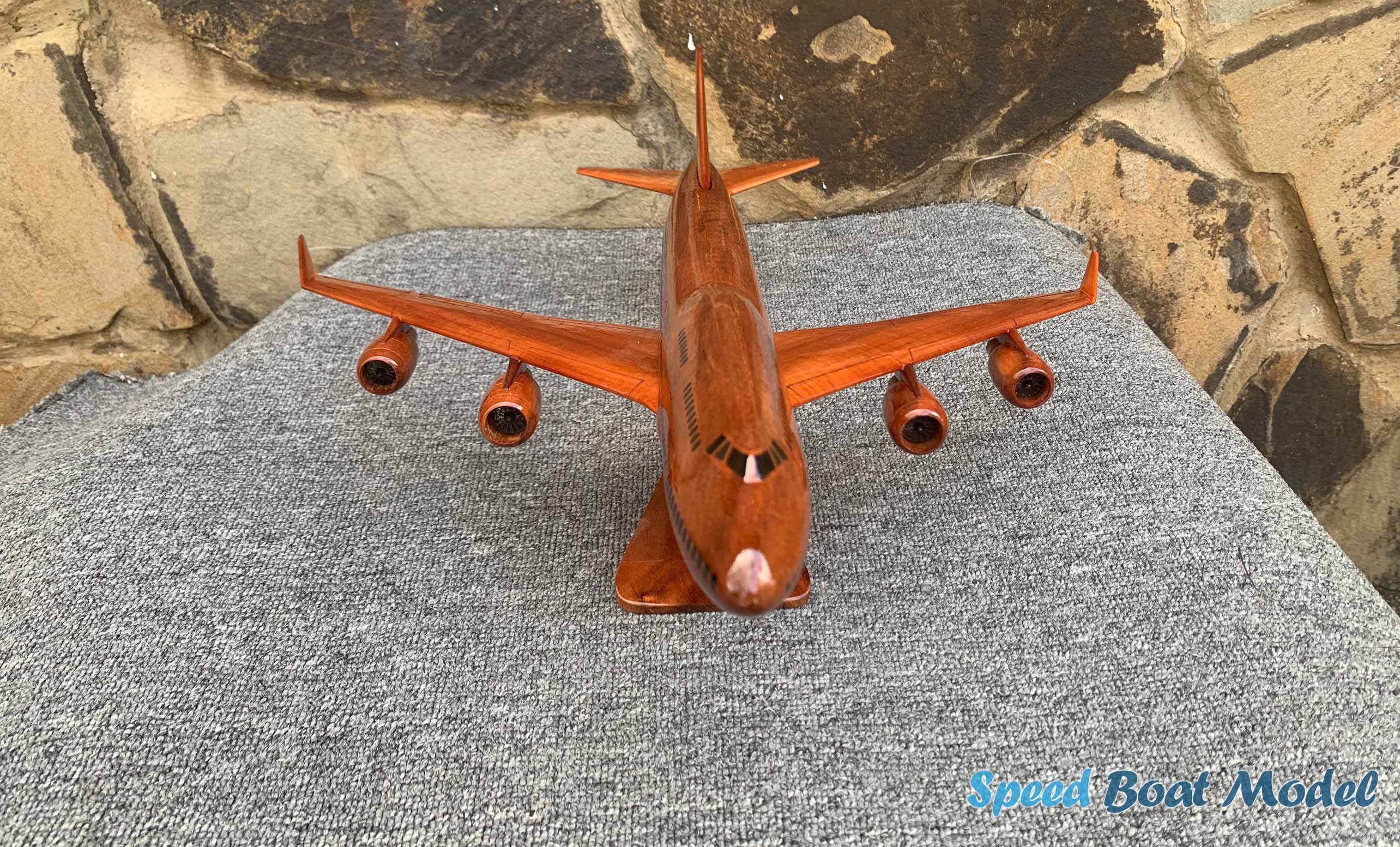 木製 飛行機 模型 航空機 オブジェ マホガニー ボーイング