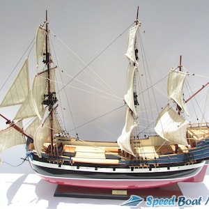 Hector Tall Ship Model 31.4″ - Wooden Model Boat Kit - Holiday Decoration & Gift