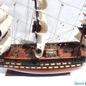 Uss North Carolina Tall Ship Model - Boat Handicrafts - Business Gift