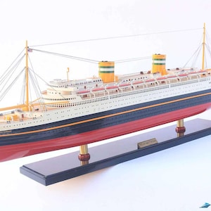 Ss Nieuw Amsterdam Ship Model 37&quot;: Handicraft Boat Model Gift