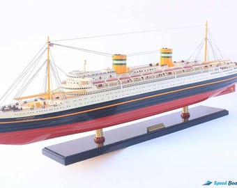 Ss Nieuw Amsterdam Ship Model 37": Handicraft Boat Model Gift