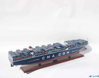 CMA CGM Marco Polo Ship Model 27.6" - Commercial Container Ship