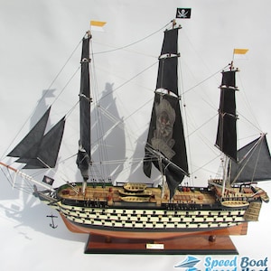 Rum’s Revenge Tall Ship Model 37.4″ - Wooden Model Boat Kit - Holiday Decoration & Gift