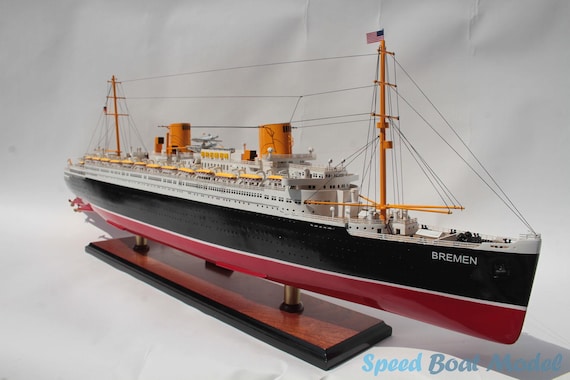 Ss Bremen Ocean Liner Model: 37″ | Handicraft - Boat Model Gift