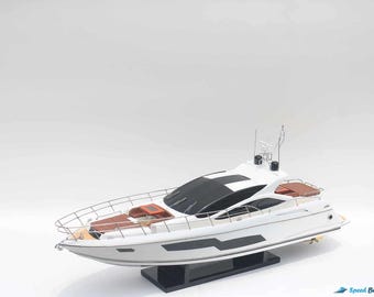 Sunseeker Predator 80 Modern Yachts Model 32.6&quot; - Holiday Decoration & Gift - Sailboat Models For Decoration