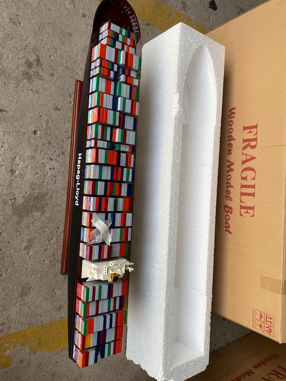 Hapag Lloyd Colombo Express: modellino di nave portacontainer in legno da  39,3 pollici - Etsy Italia
