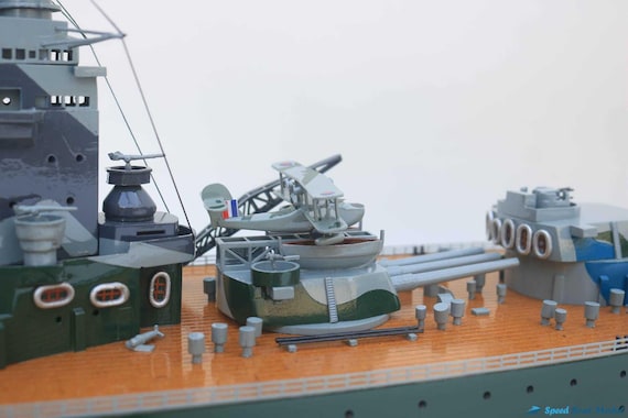 HMSロドニー戦艦模型：全長39.4インチの軍艦レプリカ - Etsy 日本