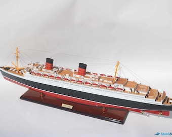 Modellino della nave da crociera RMS Queen Elizabeth - 39,3 pollici (circa 100 cm) - Barca decorativa