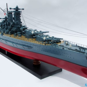 Musashi Battleship Model 47.2&quot;: Handcrafted War Ship