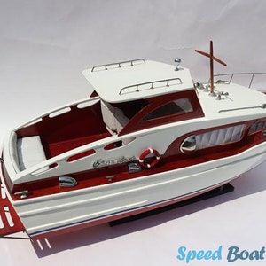 Chris Craft Commander 1954 Speed Boat Model: 29.92&quot; Classic Riva Replica - Art Decor