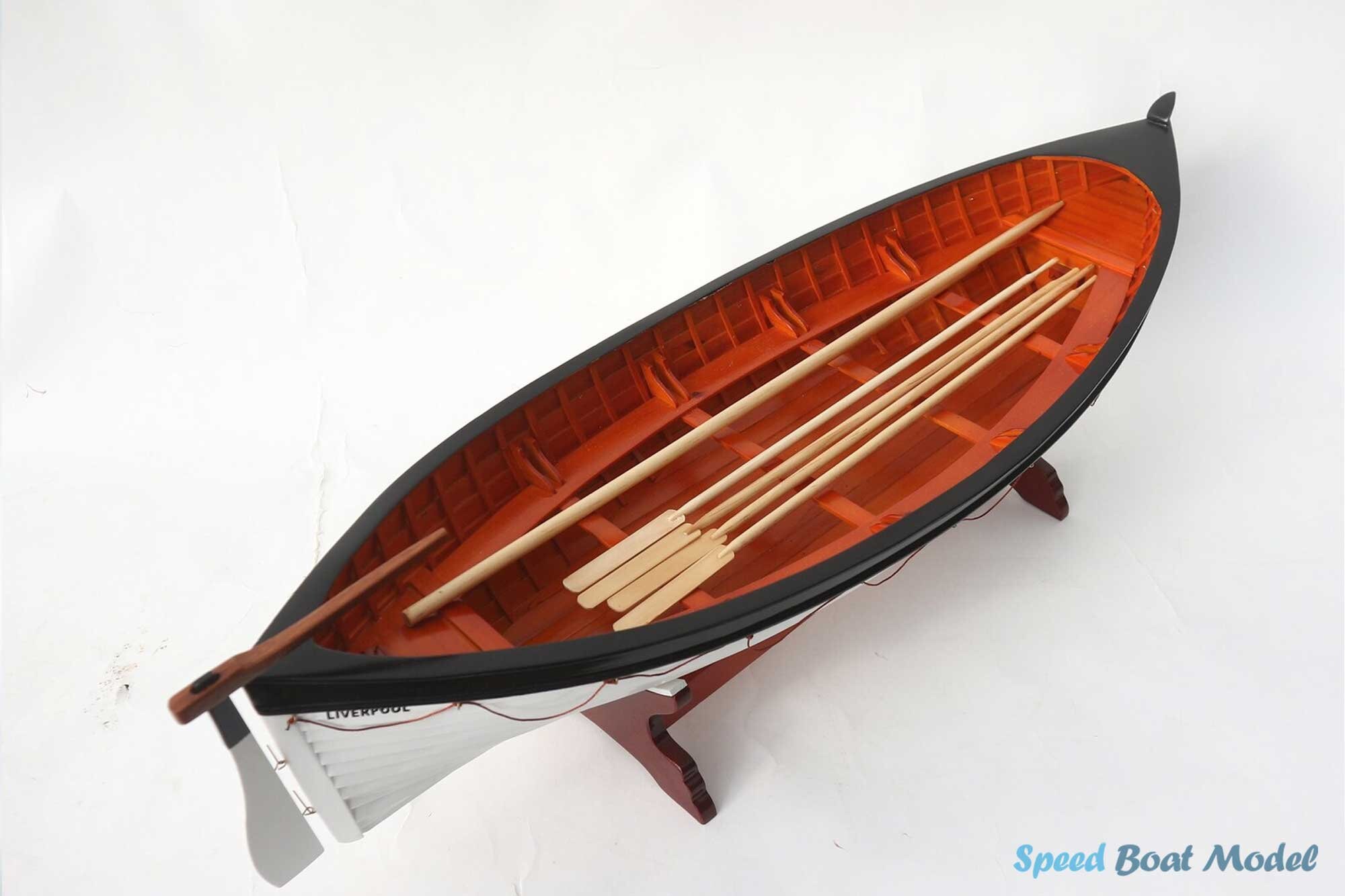 タイタニック号救命ボート 木製船模型 長さ83cmx幅25cmx高さ22cm