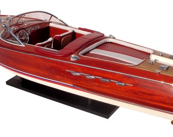 Super Riva Aquarama gemalte 34,2 "klassische Schnellboote - Riva Modell - Weihnachtsdekoration & Geschenk