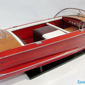 Century Resorter 1958 Speed Boat Model 27″ - Riva Boat Model - Dekoracja świąteczna i prezent - Włoski model łodzi