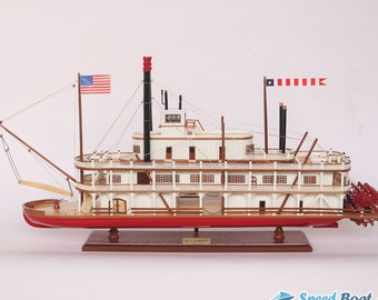 King of the Mississippi River Boat Model 31.4" - Mark Twain Riverboat