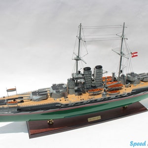 Sms Viribus Units WarShip Model 39.3″ -  Sms Viribus Units Battle model  - Home Decoration