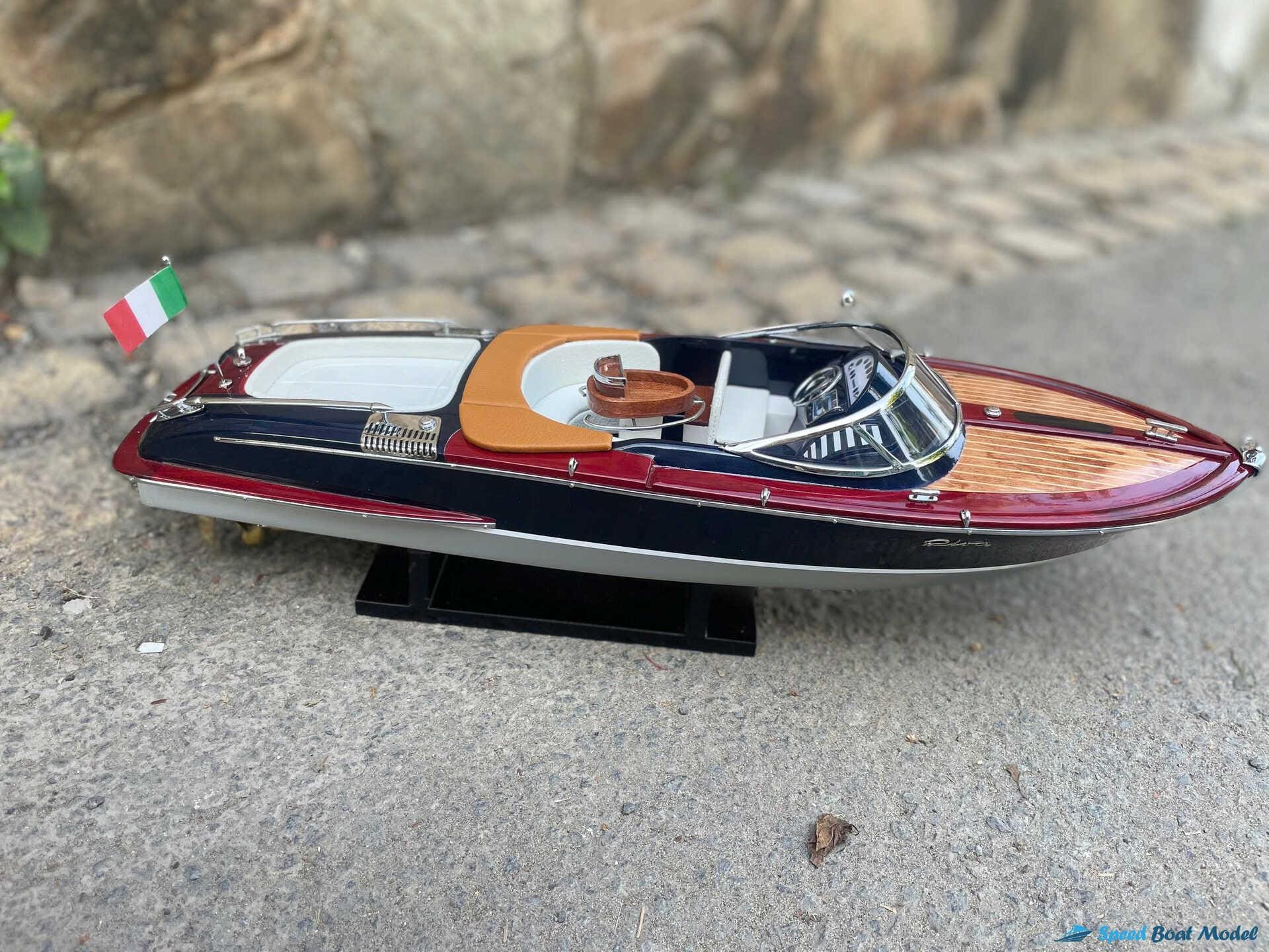 MAQUETTE RIVA BATEAU Riva Aquarama 55cm entièrement Bois laiton