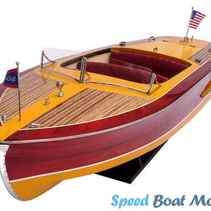 Chris Craft Riviera 1954 Model Boat: 36.2&quot; Classic Speedboat