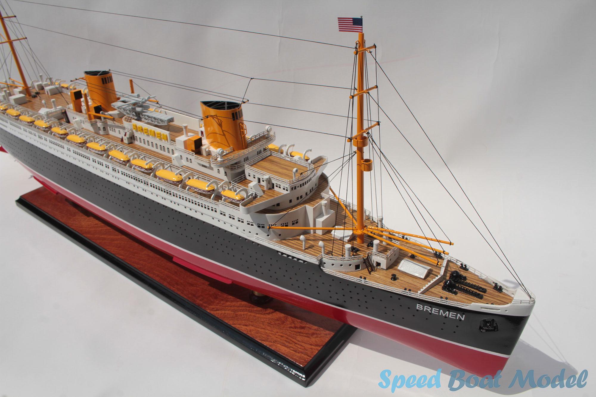 Ss Bremen Ocean Liner Model: 37″ | Handicraft - Boat Model Gift
