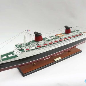 SS France Cruise Ship Model 40.55″ -  France Ocean Liners Model Handicraft -  Boat Model Gift