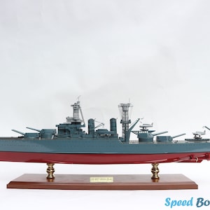 USS West Virginia (BB-48) Warship Model - 28&quot; BattleShip Replica