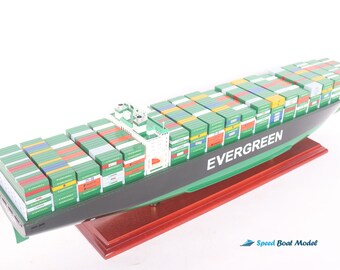 エバーグリーンコンテナ船模型：39.37インチホームデコレーション