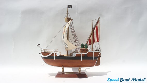 One Piece Ship Model 15.7 One Piece Wooden Model Boat Holiday Decoration &  Gift 