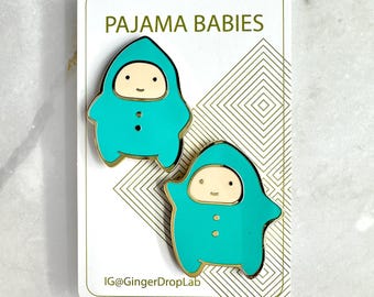 Pajama Babies Enamel Pin set
