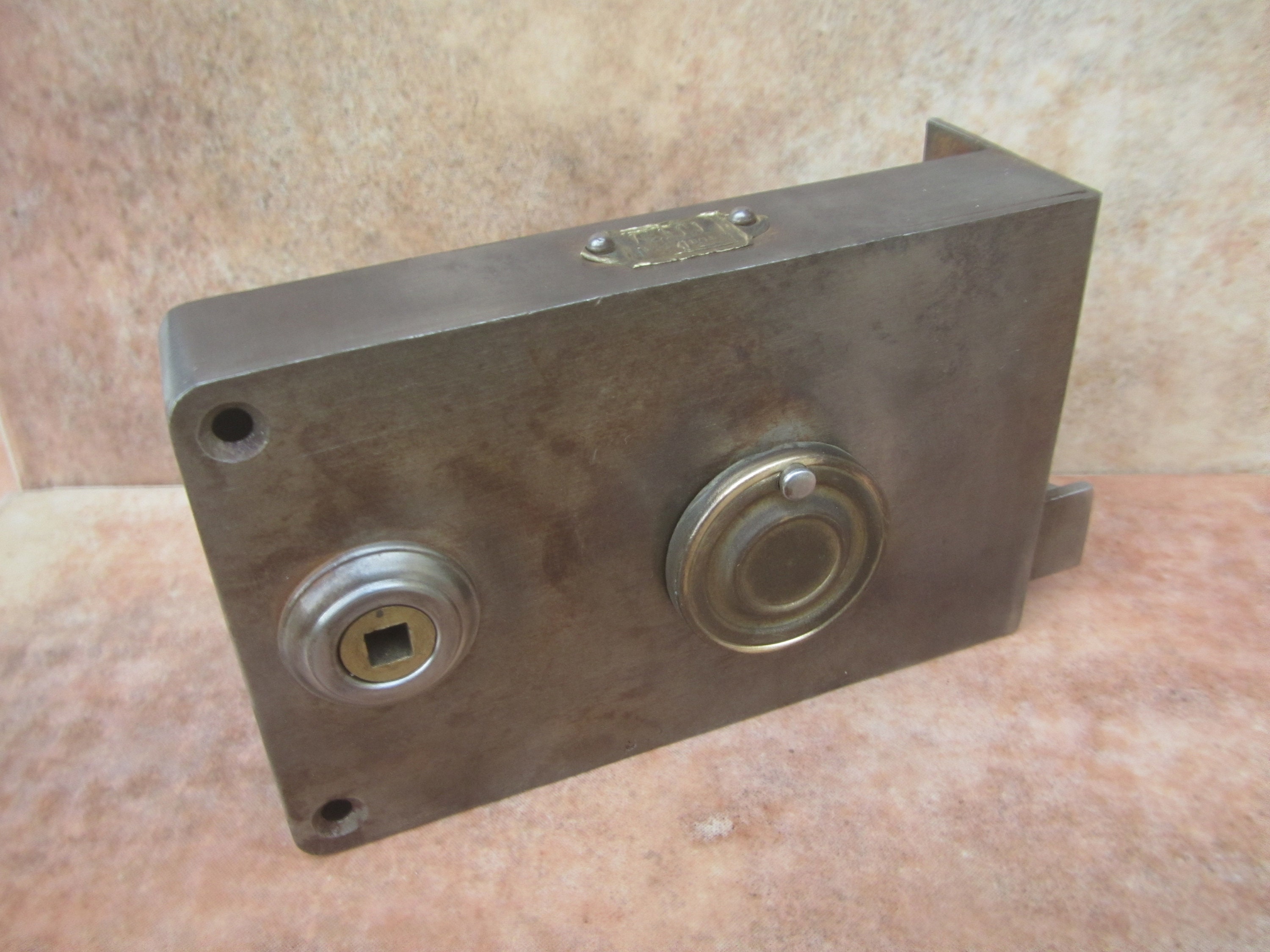 Porte Antique Serrure Ancienne -Serrure Ancienne Originale Emn - Xixe Siècle