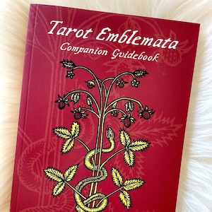 Tarot Guidebook TAROT EMBLEMATA Softcover Book 184-pages for Indie Tarot Deck
