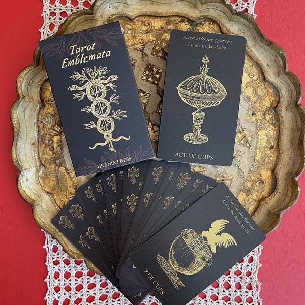 Tarot Emblemata Discounted Seconds Deck - 88 cards including 10 added Oracle Cards