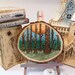 Enchanted Forest: Woodburning and Painting on a Big Slice of Wood ...
