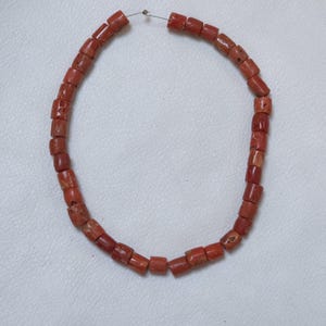 CORAL BEADS-100% Natural Italy Loose Coral -Vintage Antique Coral -Mediterranean Sea Red Coral Beads-Genuine Coral Beads