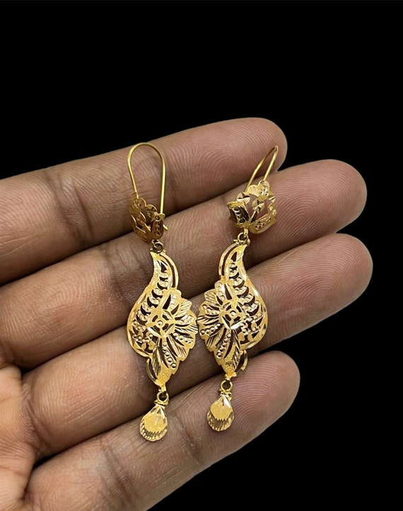 14K Yellow Gold Diamond And Mother Of Pearl Drop Earrings – Jewelry Design  Gallery of East Windsor